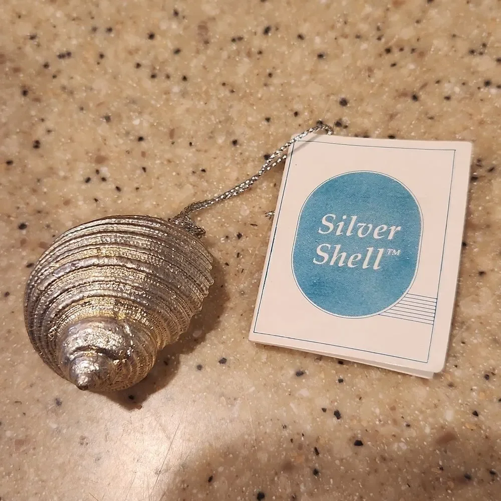 Silver Shell Christmas Ornament Prosperity Tree Farms New